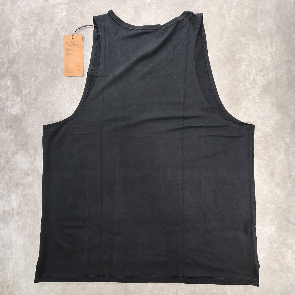 Girlfriend Collective NWT Black ReSet Relaxed Fit Tank Top - Picture 7 of 10